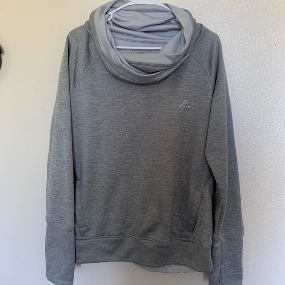 adidas Tops - Adidas hoodie large gray